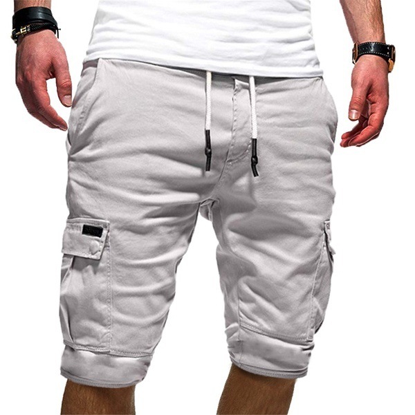 Men’s TacticalFit Cargo Jogger Shorts Summer Sports Casual Wear - Image 3