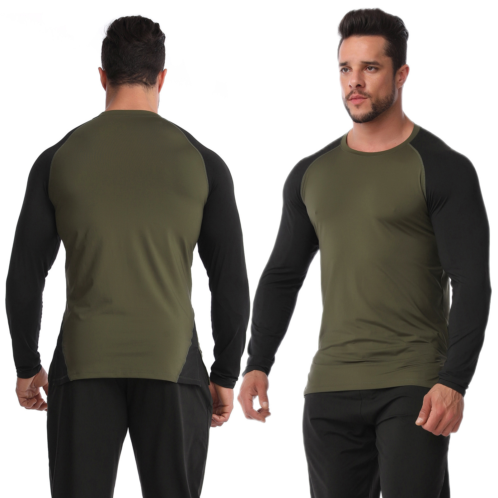 Men’s High Elastic Breathable Quick-Dry Fitness Long Sleeve - Image 6