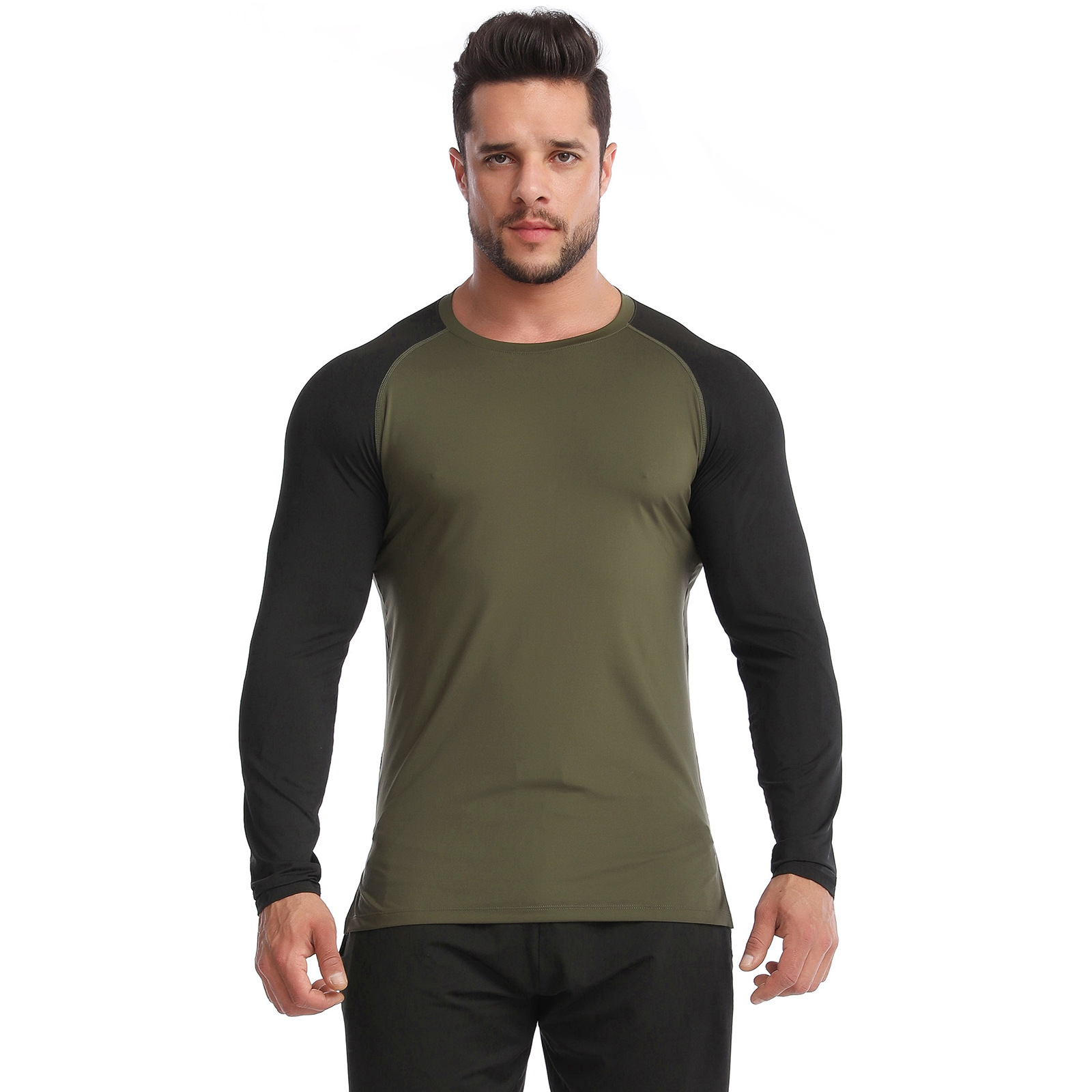 Men’s High Elastic Breathable Quick-Dry Fitness Long Sleeve - Image 3