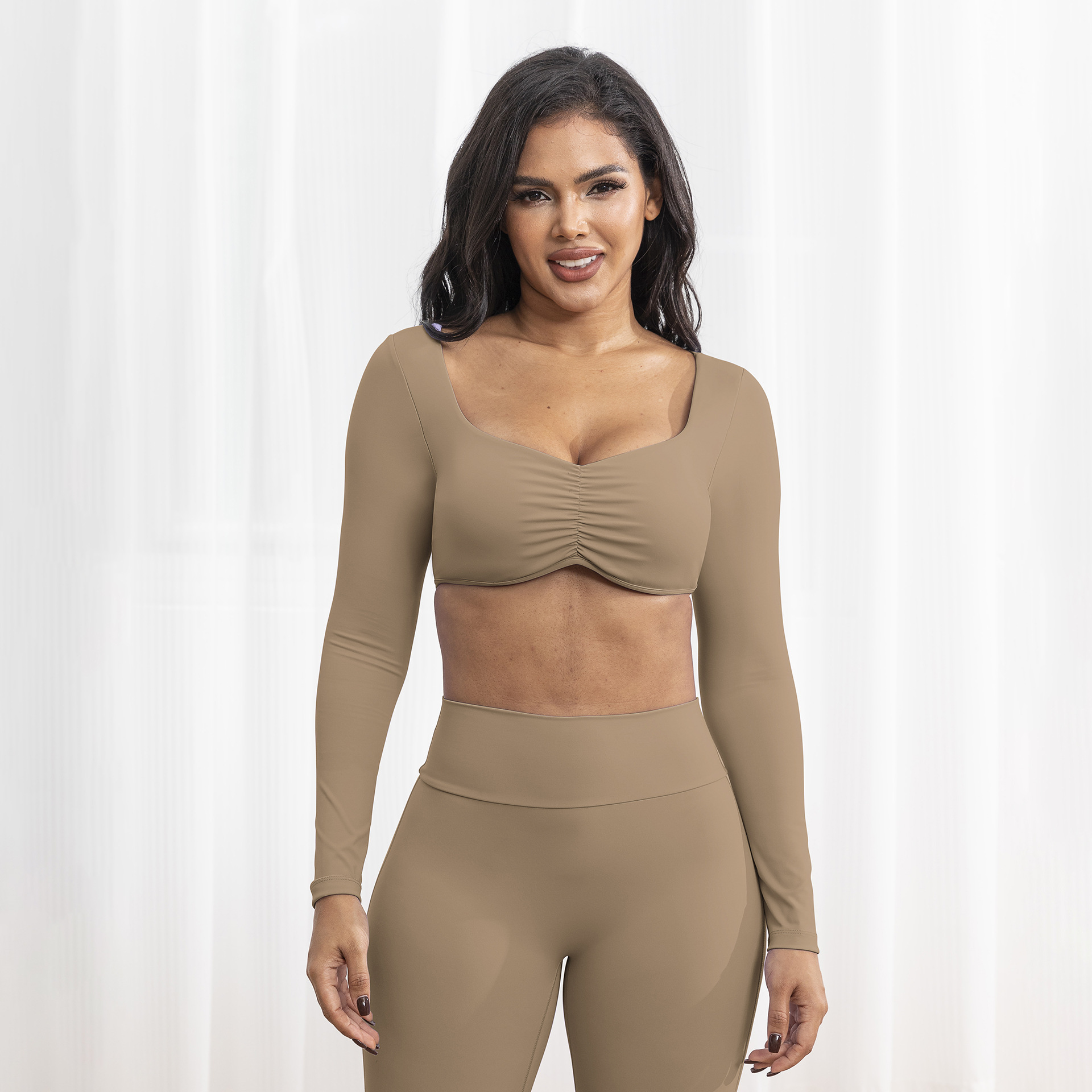 Women’s Outdoor Fitness Yoga Set – High Waist Hip Lift Activewear - Image 6