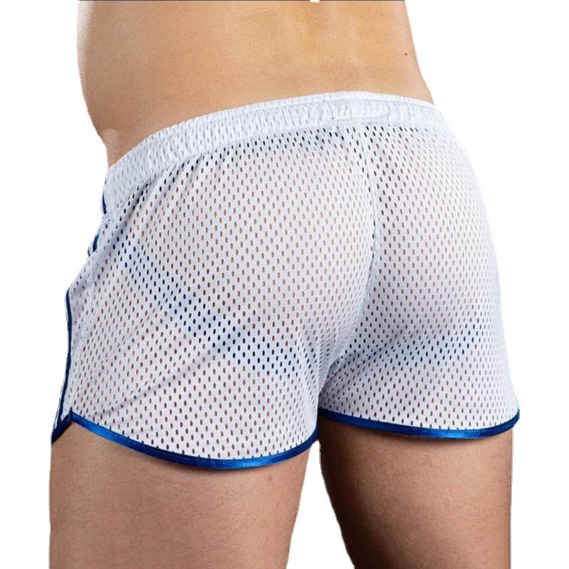 men’s athletic gym workout shorts white