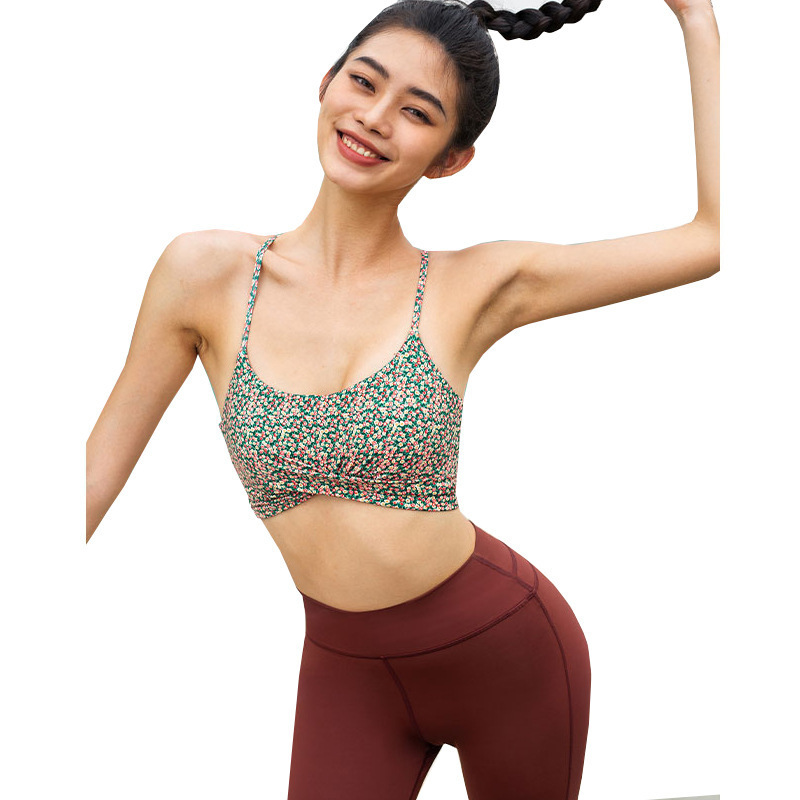 Women’s Cross Back Dance Fitness Bra – Yoga & Workout Top - Image 4