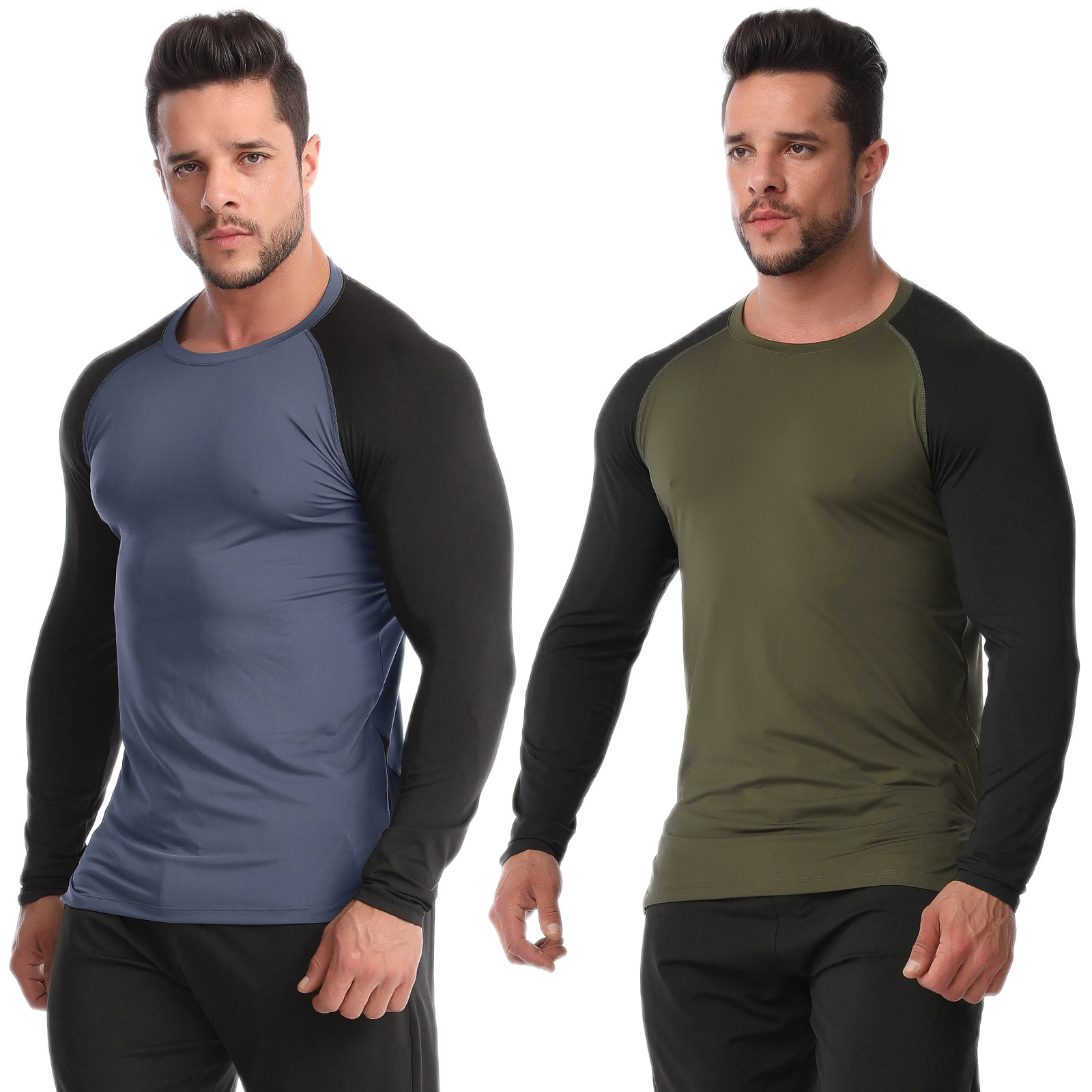 Men’s High Elastic Breathable Quick-Dry Fitness Long Sleeve - Image 4